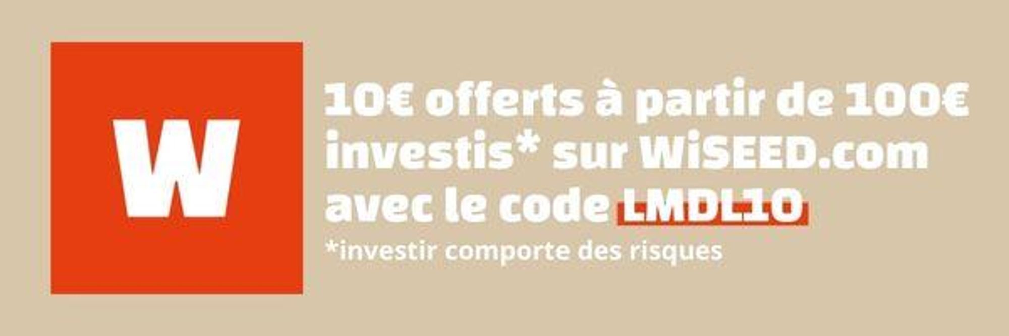 Code promotionnel Le média de l'investisseur x WiSEED