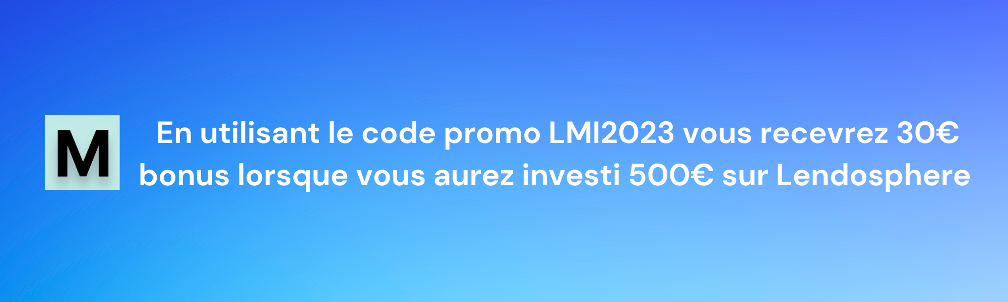 Code promo Lendosphere 