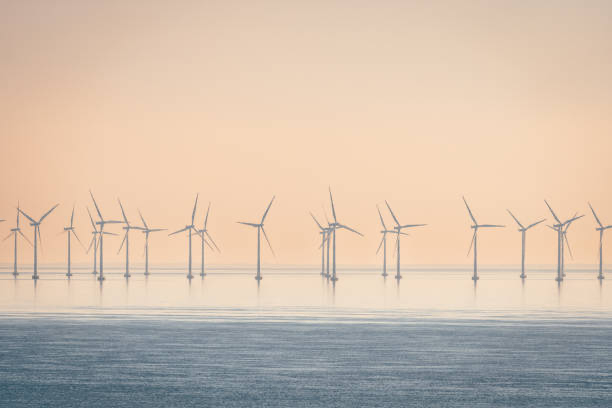 Parc d’éoliennes à Oresund près de Malmö (Suède)