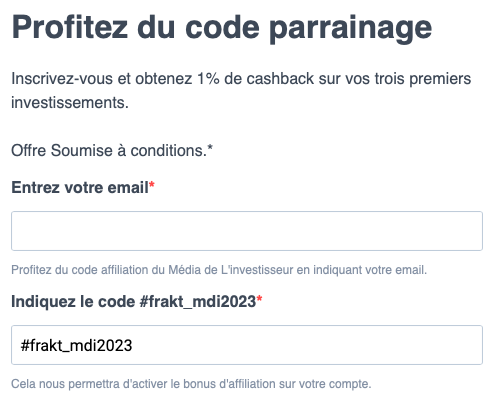 Code promo Fraktion