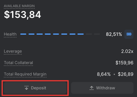 Dépot USDC Parcl