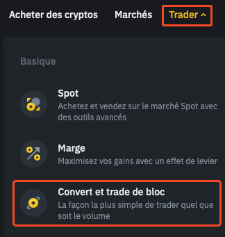 Convertisseur Binance